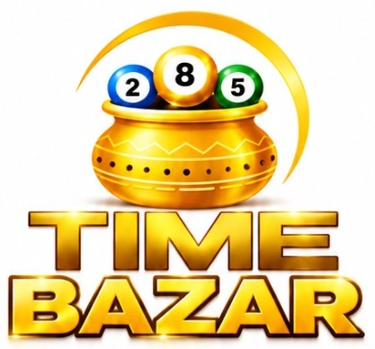 TIME BAZAR logo with 2, 8 and 5 numbered balls